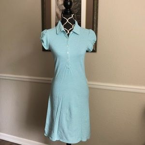Tommy Hilfiger Green Striped Polo Dress